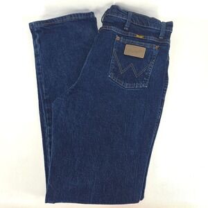Vintage Wrangler Straight Leg Jeans Men's 36x33 (38x34)‎ Dark Wash Cowboy 937STR